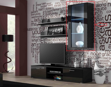 zwart/hoogglans zwart